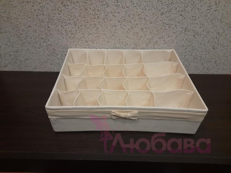 Органайзер для нижнего белья из плотного льна 30*40*10