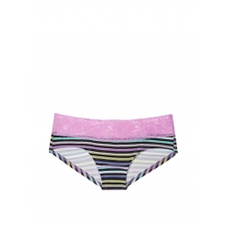  Хлопковые трусики с кружевом на талии Victoria's Secret