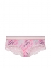 трусы синие  шелковые кружевные Victoria's Secret