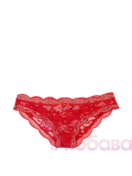 трусы красные кружевные Victoria's Secret
