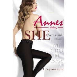 Колготки с кружевным поясом Annes Sensual 100 ден