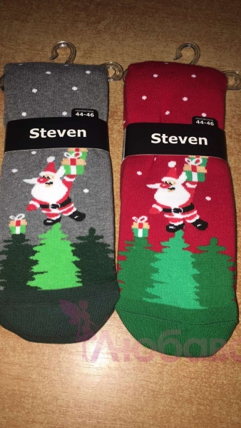 Носки махровые теплые с узорами STEVEN
