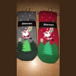 Шкарпетки махрові теплі з візерунками STEVE8