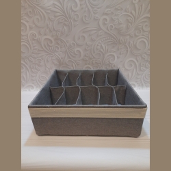 органайзер сірий тканинний 30*30