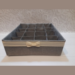 органайзер сірий тканинний 30*30