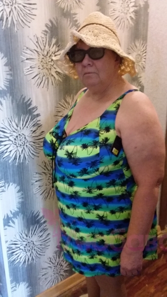 купальник платье для пляжа "пальмы"